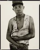 Bubba Morrison, oil field worker, Albany, Texas, June 10 by Richard Avedon, 1979, Gelatin silver print, printed 1985, sold Oct 2015