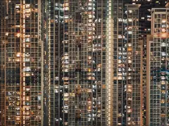 Architecture of Density, Night #16 by Michael Wolf, 2005, Lightjet print, offered Oct 2015