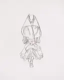 Vik Muniz, Dior from Pictures of Wire, 2005, Gelatin silver print