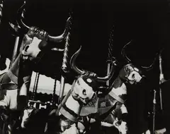Lee Miller, Carousel Cows, circa 1930, Gelatin silver print