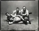 Irving Penn, Dusek Brothers, New York, 1948, Selenium toned gelatin silver print, printed 1990