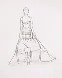 Vik Muniz, Rochas from Pictures of Wire, 2005, Gelatin silver print