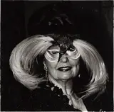 A woman in a bird mask, N.Y.C. by Diane Arbus, 1967, Gelatin silver print, printed later by Neil Selkirk, sold Oct 2015