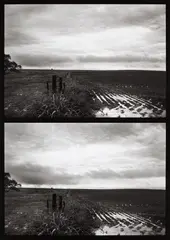 Frank Gohlke, Ten Minutes in North Texas #1, Clay County, 1995, Gelatin silver print, flush-mounted, printed 2011
