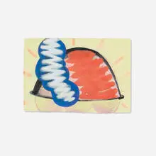 Katherine Bradford, Early Riser, 2001, gouache on paper