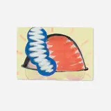 Katherine Bradford, Early Riser, 2001, gouache on paper