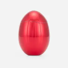 Jeff Koons, Cracked Egg, 2008, aluminum with red glaze