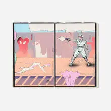 Gary Panter, Gimme, 1977, acrylic on paper