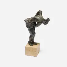Dimitri Hadzi, Untitled (Nude), 1958, bronze, stone