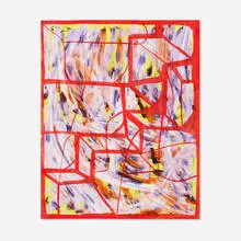Joanne Greenbaum, Untitled, 2015, oil, acrylic, flashe and ink on linen