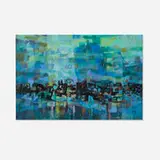 Merrill Mahaffey, Bay City Nocturne, 1961, oil on canvas