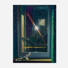 Paul Rouphail, Graph II, 2016, acrylic on linen