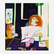 Marisa Takal, You know when you drink too much coffee and begin to see spots in your eyes?..., 2016, oil on canvas