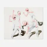 Yue Minjun, Untitled (Smile-ism No. 15), 2006, lithograph in colors