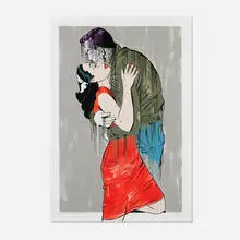 D*Face, Run Away, 2020, enamel and emulsion on Lambeth Drawing Cartridge with hand-painting