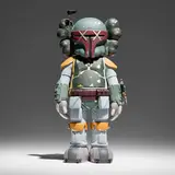 Kaws, Star Wars Boba Fett Companion, 2013, painted cast vinyl