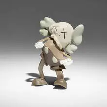 Kaws X Robert Lazzarini, Companion (Brown), 2010, painted cast vinyl