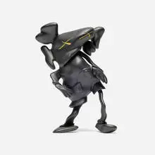 Kaws X Robert Lazzarini, Companion (Black), 2010, painted cast vinyl