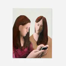So, What Should I Say by Tony Toscani, 2018, oil on linen, sold Mar 2026
