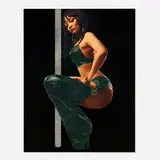 Fab Five Freddy, Hot Girl # 1, 2010, mixed media on canvas