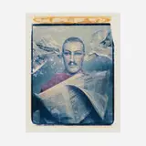 Marc Peverelli, Tu veux pas changer de chaine?, 1988, unique Polacolor 8x10 type 809 transfer on paper
