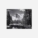 Ansel Adams, Half Dome, Merced River, Winter, Yosemite National Park, California, gelatin silver print