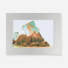Svayambh (for Haus der Kunst, Munich) by Anish Kapoor, 2007, transparency print in aluminum, electrical light frame, sold Mar 2026