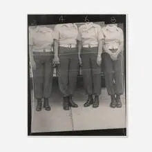Gerald Slota, Untitled (2, 4, 6, 8), 1995, gelatin silver print from T55 P/N Polaroid Positive/Negative 4x5 film Type 55