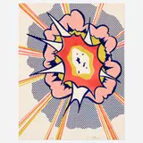 Roy Lichtenstein, Explosion (from Portfolio 9), 1967, lithograph in colors on BFK Rives