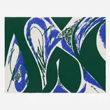 Lee Krasner, Free Space (Blue) (from the An American Portrait 1776-1976 portfolio), 1976, screenprint in colors on Arches 88