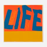 Corita Kent, life is a complicated business, 1967, screenprint in colors