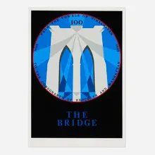 Robert Indiana, The Brooklyn Bridge (from the New York, New York portfolio), 1983, screenprint in colors on Arches