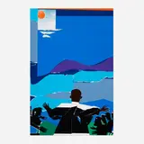 Romare Bearden, Martin Luther King, Jr. - Mountain Top, 1968, screenprint in colors on board