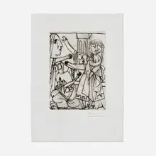 Pablo Picasso, La plainte des femmes, aquatint and drypoint on laid paper