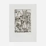 Pablo Picasso, La plainte des femmes, aquatint and drypoint on laid paper