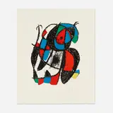 Untitled (from Joan Miró Lithographe II portfolio) by Joan Miró, 1975, lithograph in colors on Arches, sold Jun 2026