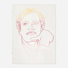Ted Turner by Andy Warhol, 1986, screenprint in colors on HMP, sold Jun 2026