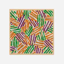 Untitled by Jasper Johns, 1977, screenprint in colors on Patapar printing parchment, sold Jun 2026