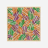 Jasper Johns, Untitled, 1977, screenprint in colors on Patapar printing parchment