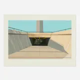 Richard Estes, Arch, St. Louis (from the Urban Landscapes No. I portfolio), 1972, screenprint in colors