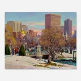 Donald Allen Mosher, Untitled (Boston Common), oil on canvas
