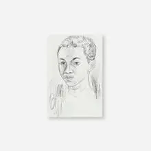 Whitfield Lovell, Untitled, graphite and watercolor on paper