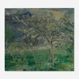 Apple Tree in Flower by Ludwig Heinrich Jungnickel, oil on canvas, sold May 2026