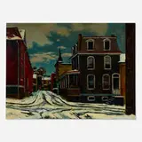 Antonio Pietro Martino, Untitled (Street Scene), oil on canvas