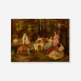 Jean-Louis-Ernest Meissonier, Le concert champêtre, oil on panel