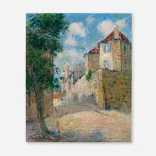 Gustave Loiseau, Rue Delacour à Pontoise, 1922, oil on canvas