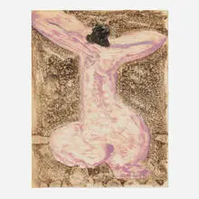 Milton Avery, Pink Nude, 1950, monotype
