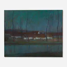 Parke Dougherty, Moonlight, oil on canvas