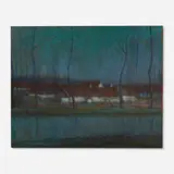 Parke Dougherty, Moonlight, oil on canvas