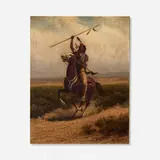 William de la Montagne Cary, Indian Scout, oil on canvas